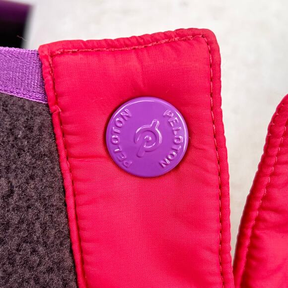 Peloton Fleece Brown Quarter-Snap Brown Quilted Pullover - Picture 5 of 9